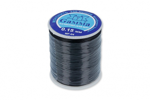 Мононить Gamma MF-04 0.15 мм 250 м черная